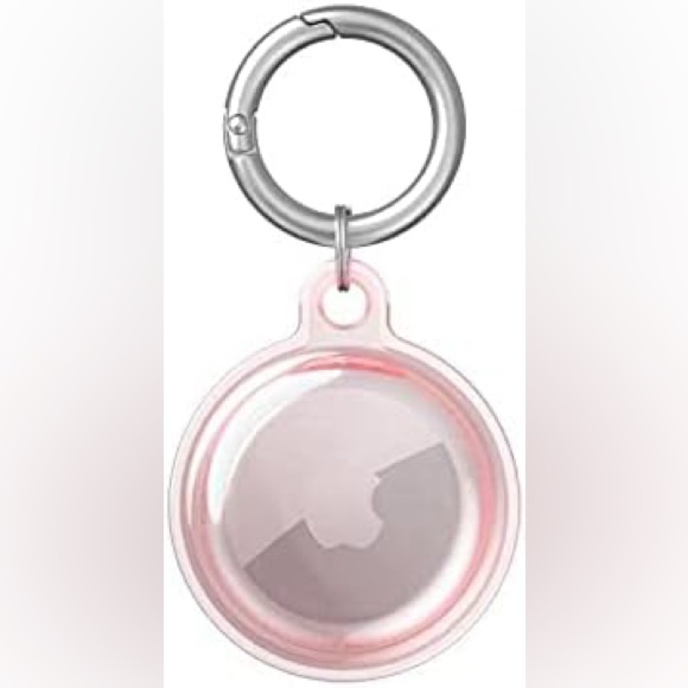 Air Tag Case Scratch Resistant Protective Portable Protector Pink